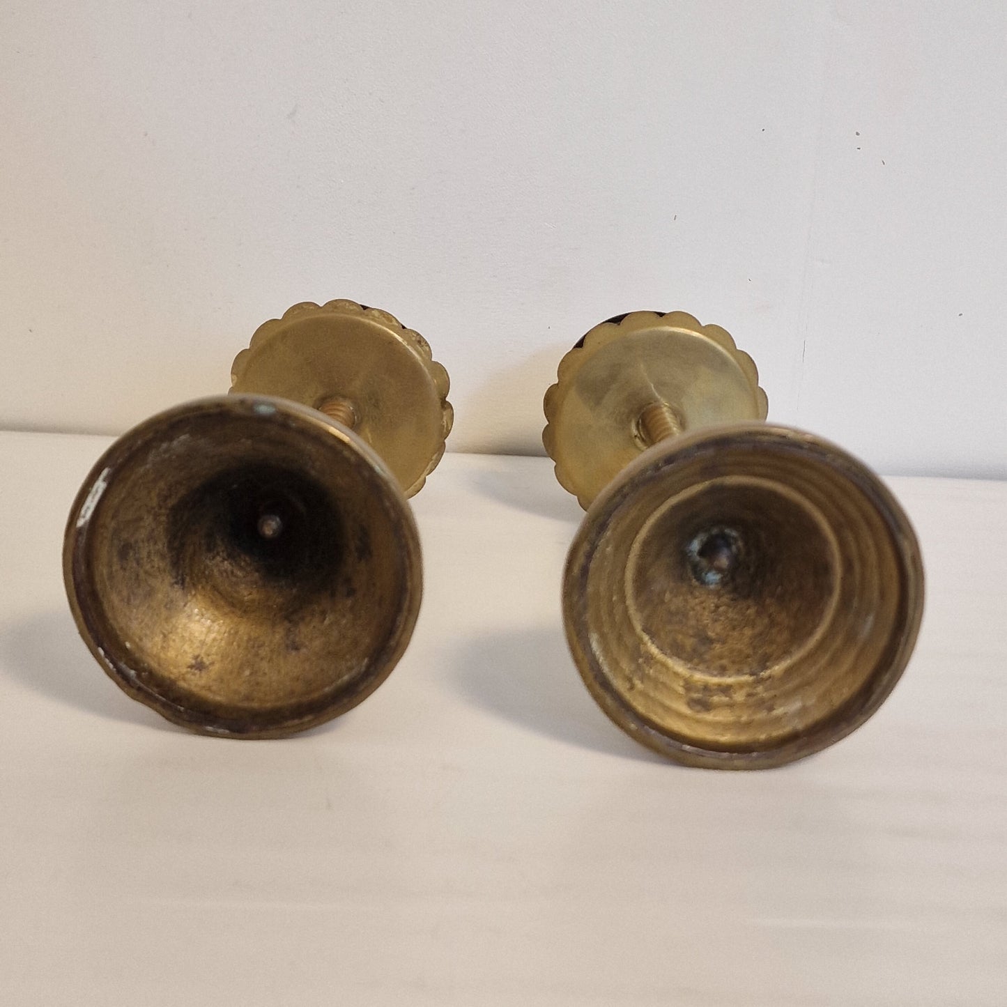 stel arts & crafts kandelaars. UK ca 1910, authentic  candlesticks