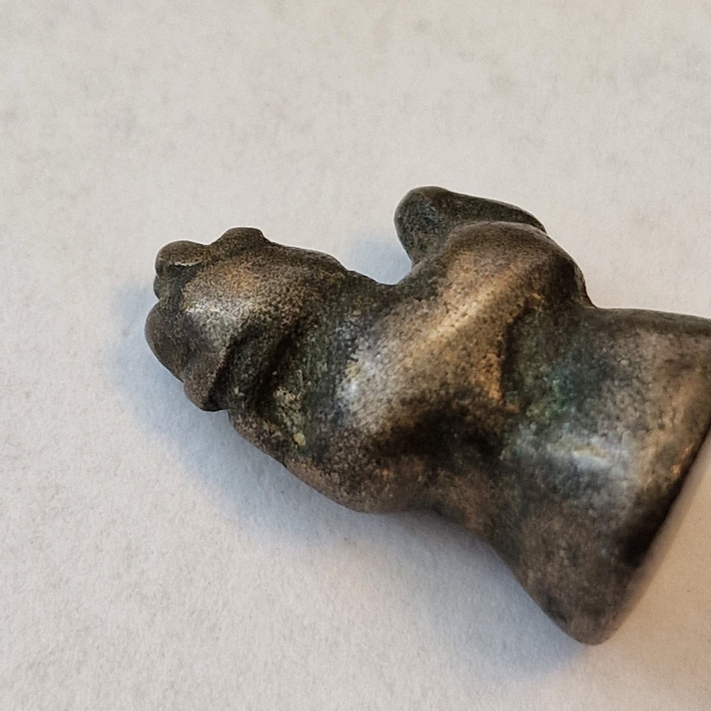 Antique Bronze Opium Weight, Myanmar Lion, 18th Century