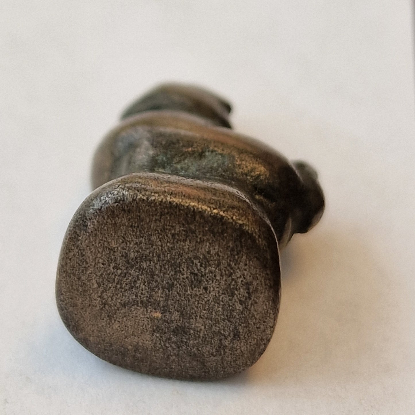 Antique Bronze Opium Weight, Myanmar Lion, 18th Century