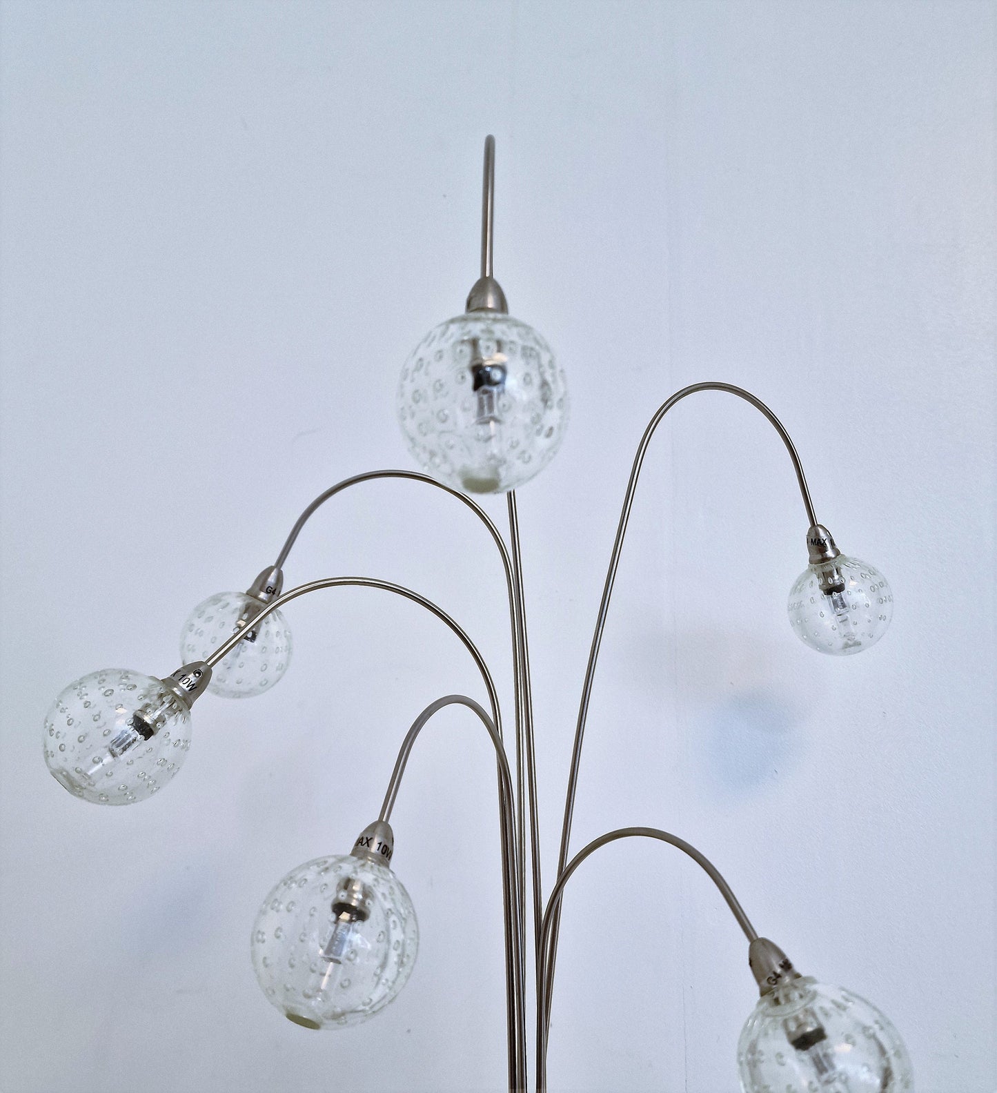 Nederlandse designer, vintage design Spijkerbollen lamp, tablelamp van Jan des Bouvrie
