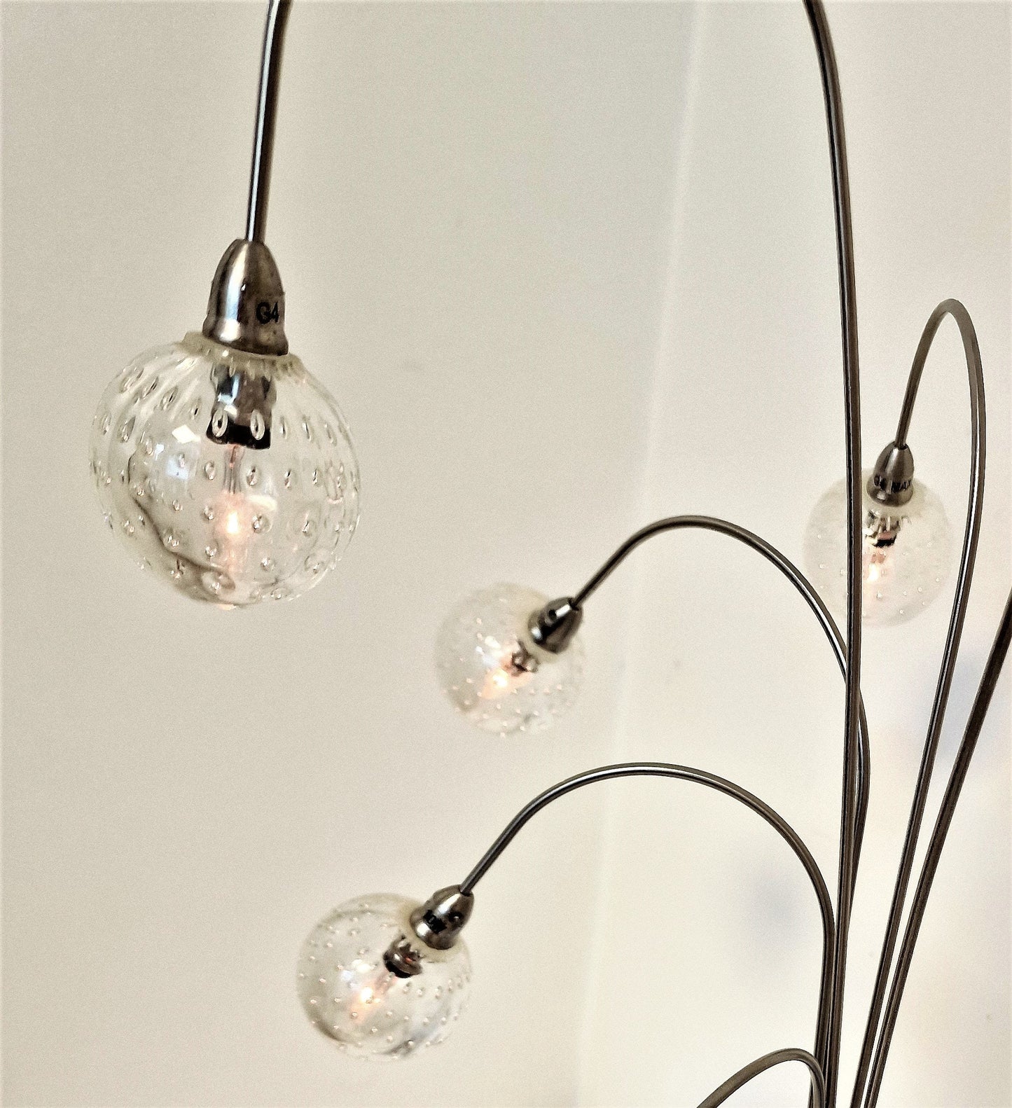 Nederlandse designer, vintage design Spijkerbollen lamp, tablelamp van Jan des Bouvrie