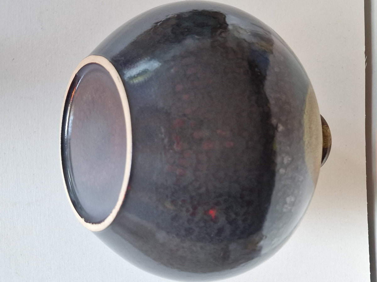 XXL Vintage Fat Lava Vase, PAN Germany Polychrome Pottery