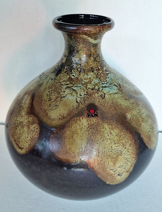 XXL Vintage Fat Lava Vase, PAN Germany Polychrome Pottery
