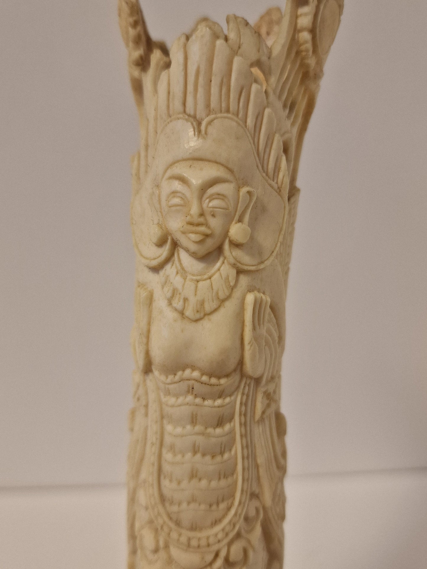 Penselenbeker, indonesie, azie zuid oost azie, horn, pencil cup brush pot