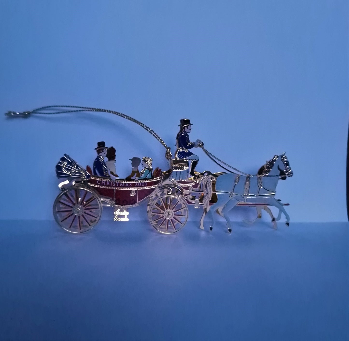 White House Christmas Ornament, 2001 Horse-Drawn Carriage, Limited Edition
