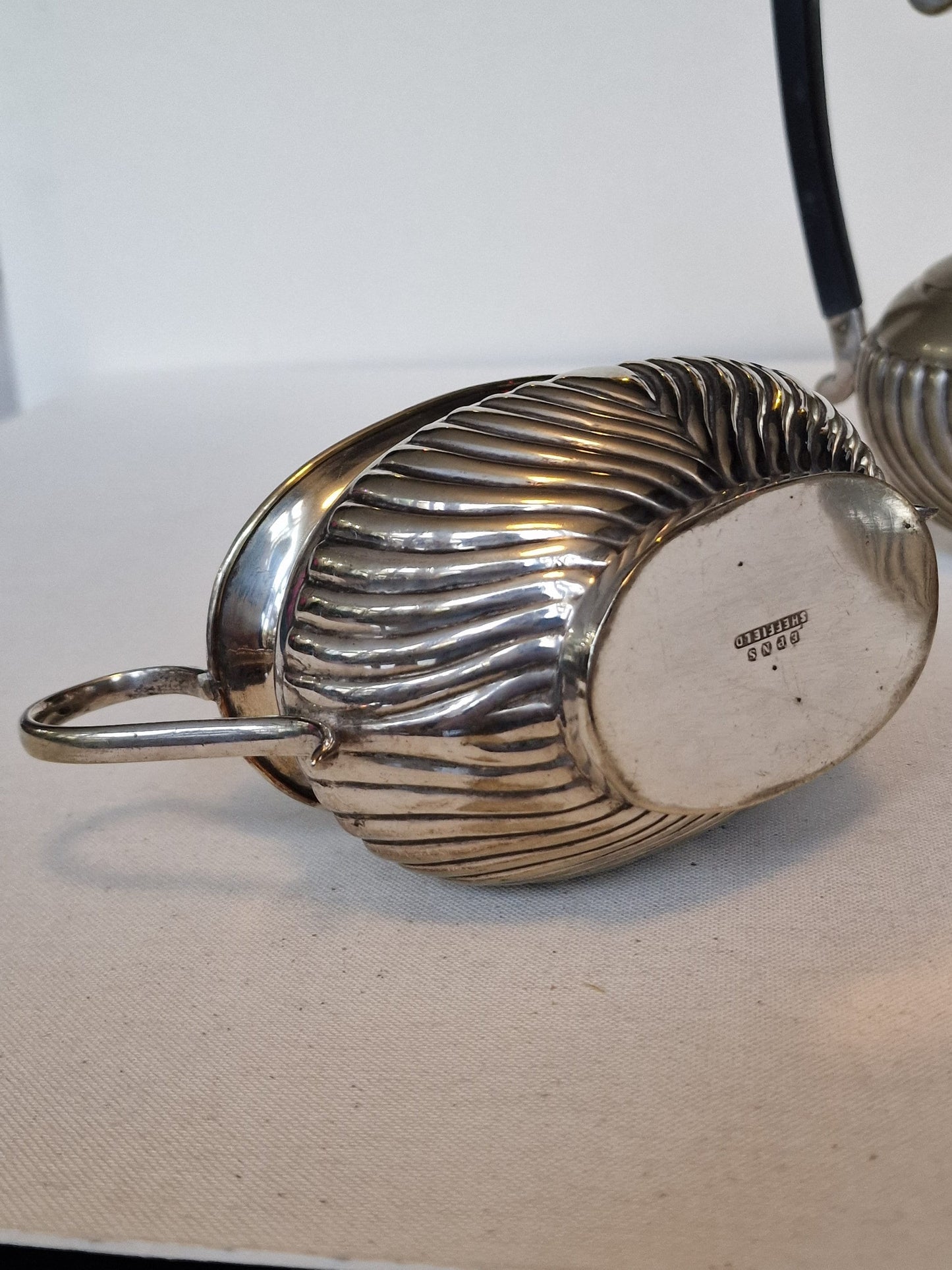 Antique Georgian Silverplate Sheffield Tea Set, c 1856