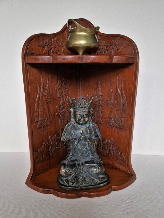 oud hoek huisaltaartje, tempel, mandir punji, punja gebedshuis