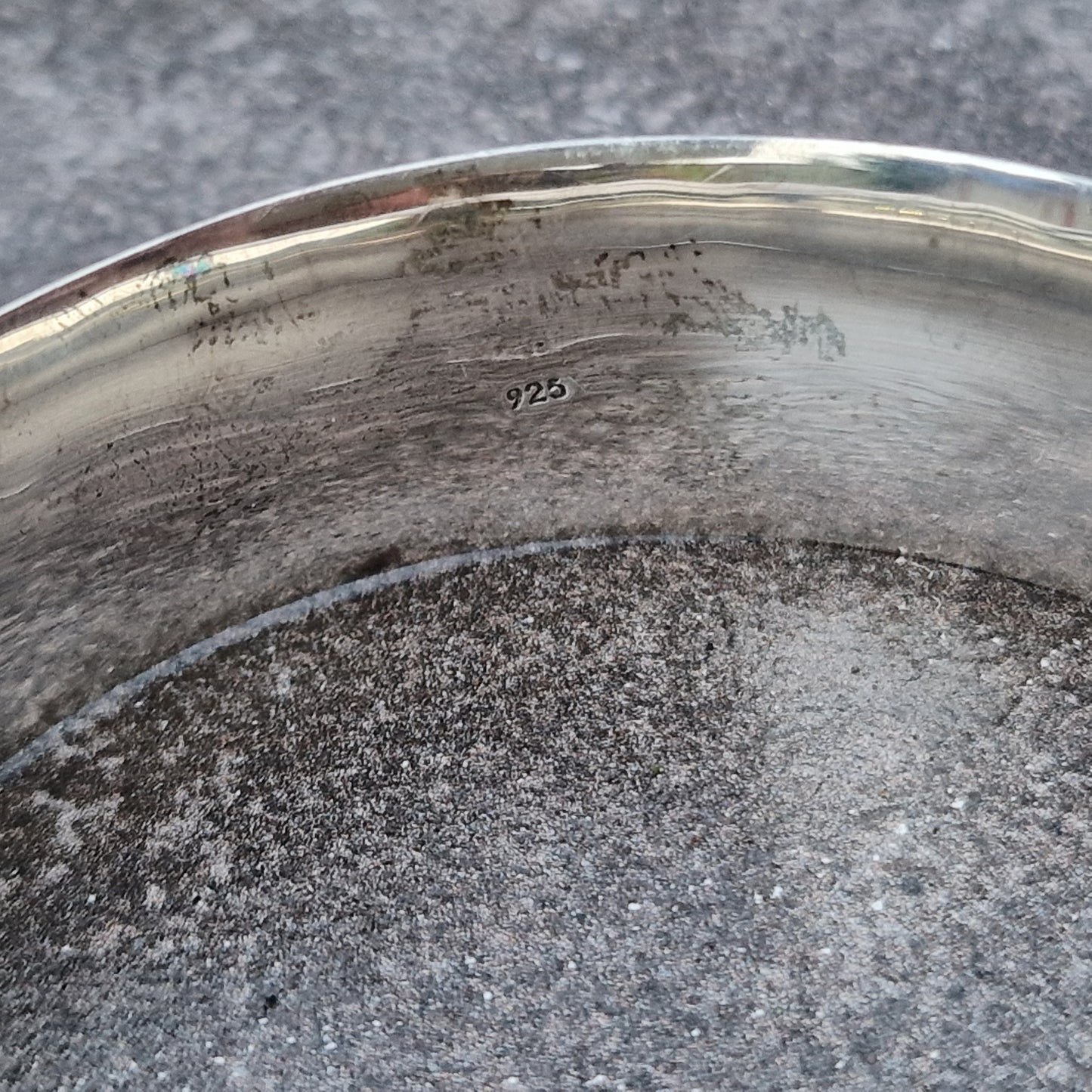 Scandinavian Brushed Sterling Silver Cuff Bracelet, Heavy Designer Bangle