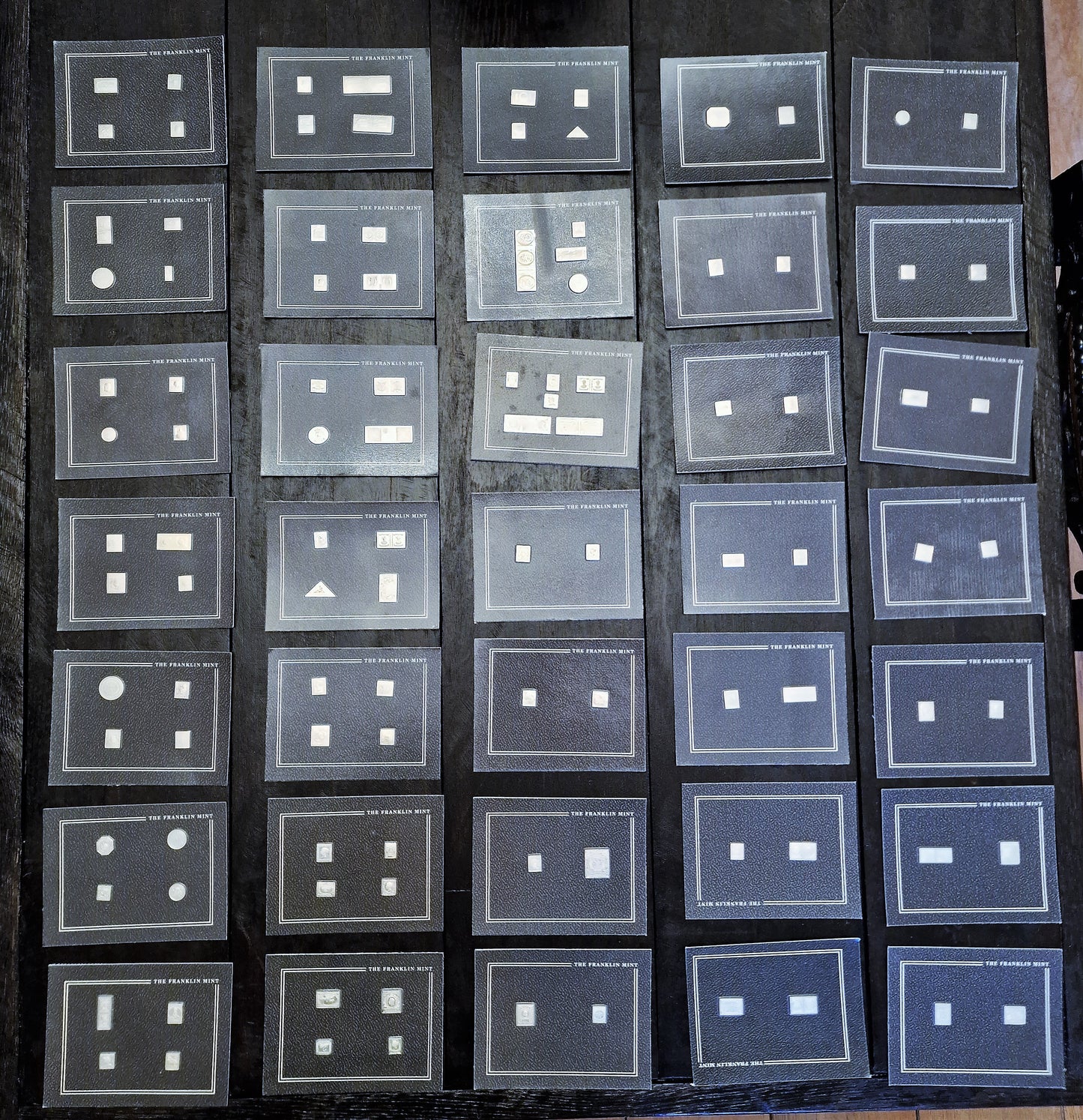 Franklin Mint Sterling Silver Stamp Replicas: 100 Greatest Stamps, Sealed