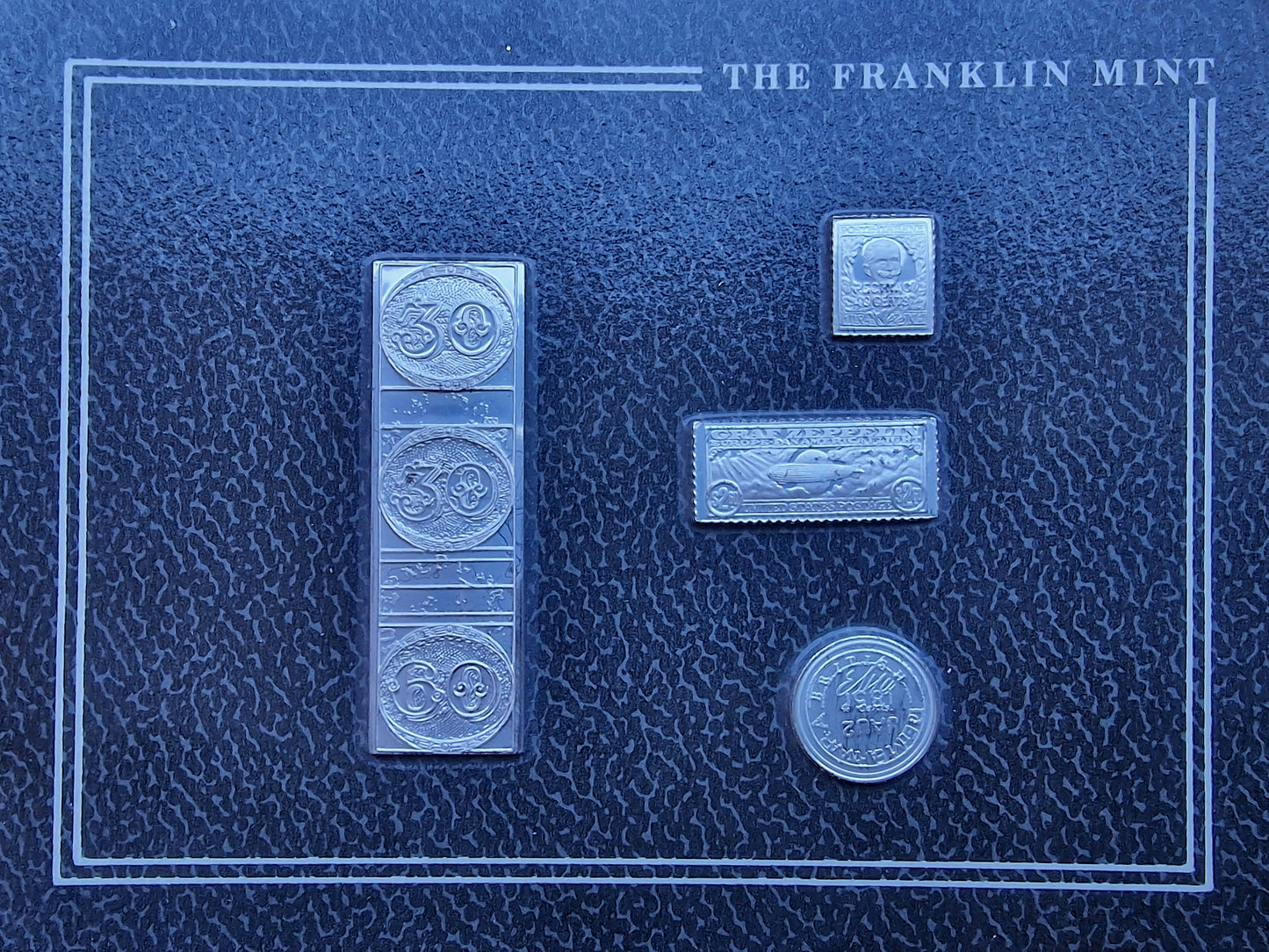 Franklin Mint Sterling Silver Stamp Replicas: 100 Greatest Stamps, Sealed
