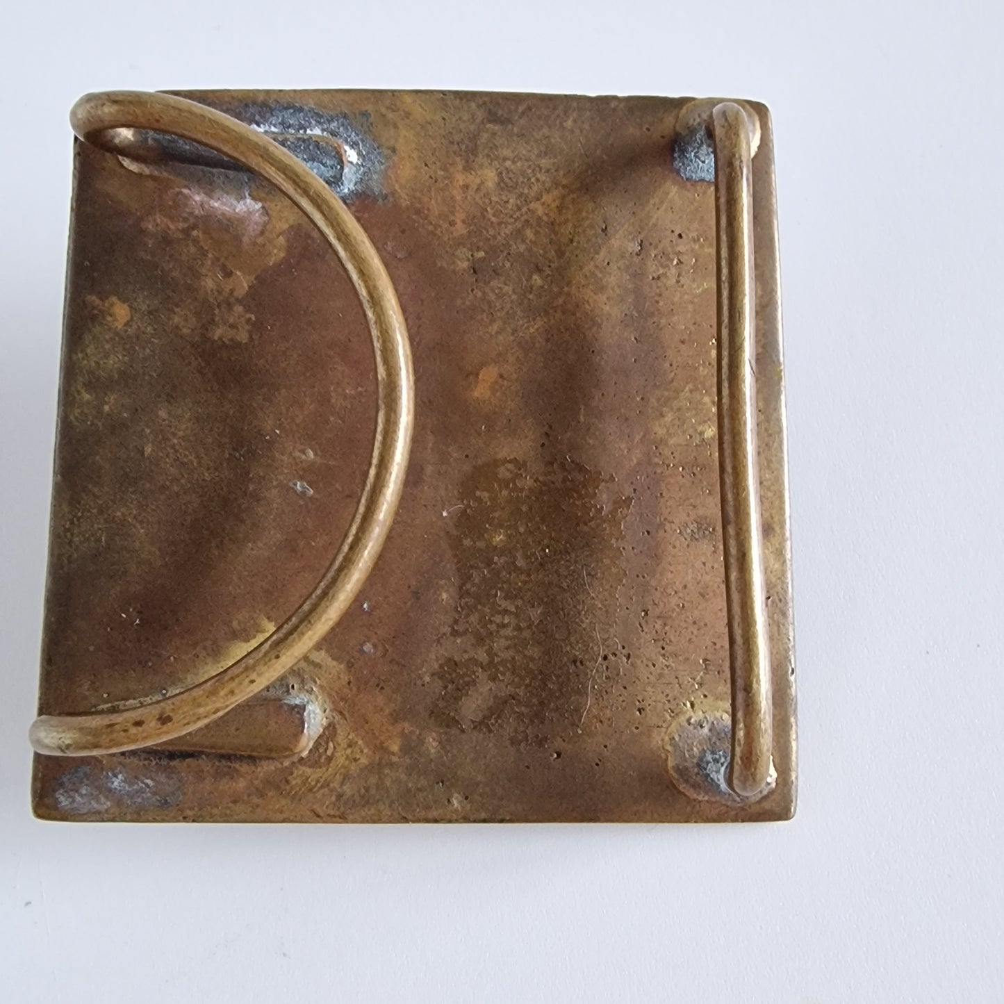 Dhokra coperen cobra bucket gesp clasp, antique indian