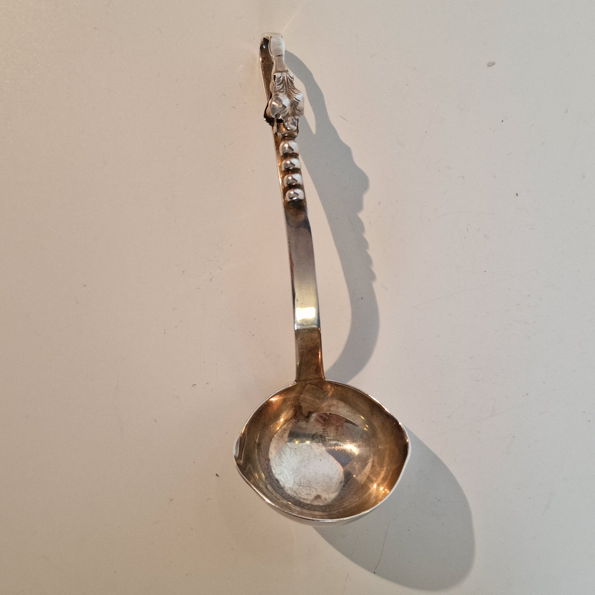 Vintage F. Ramirez Sterling Silver Ladle, Mexican Blossom Design