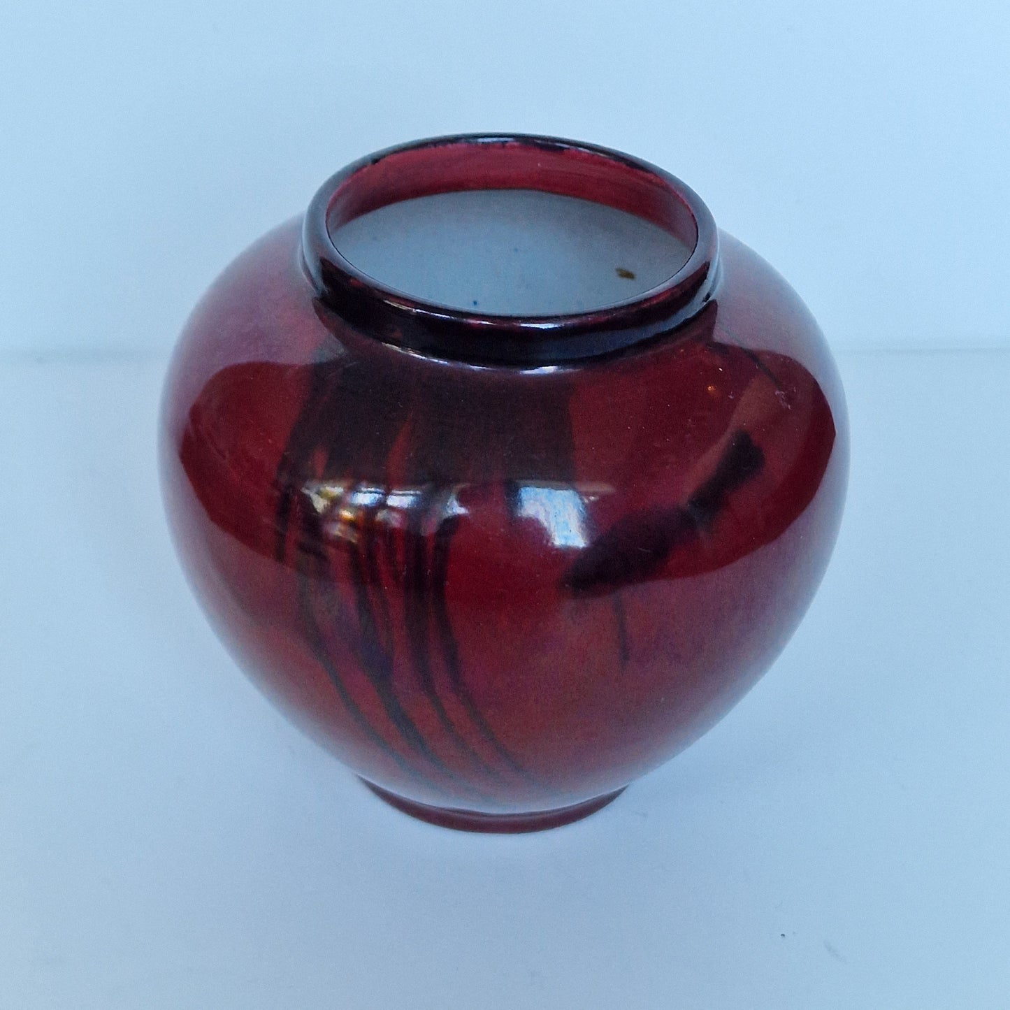 Art Deco Pottery Vase, St. Lukas Utrecht, Oxblood Red Luster Glaze