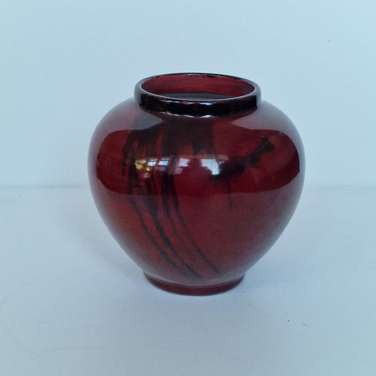 Art Deco Pottery Vase, St. Lukas Utrecht, Oxblood Red Luster Glaze