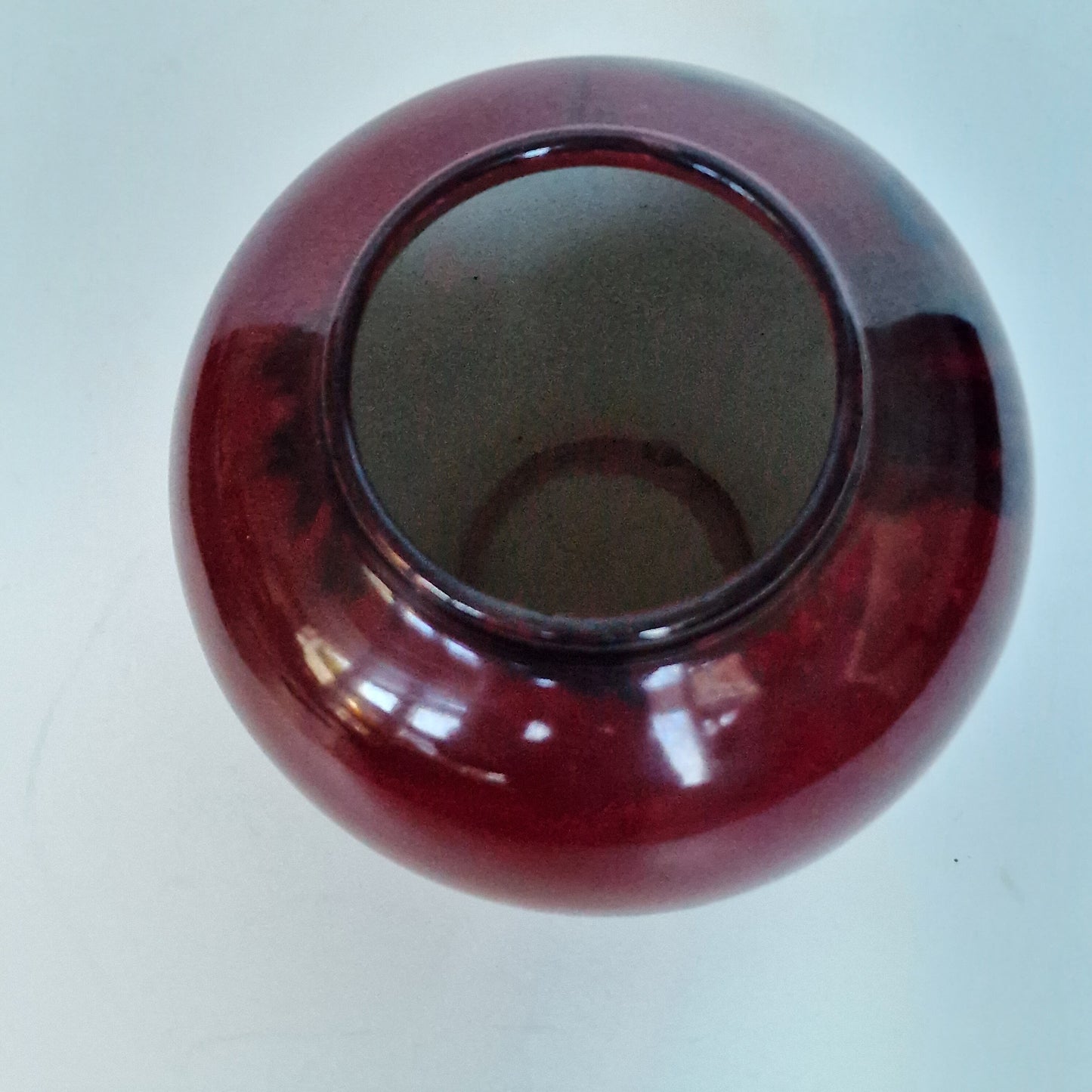 Art Deco Pottery Vase, St. Lukas Utrecht, Oxblood Red Luster Glaze