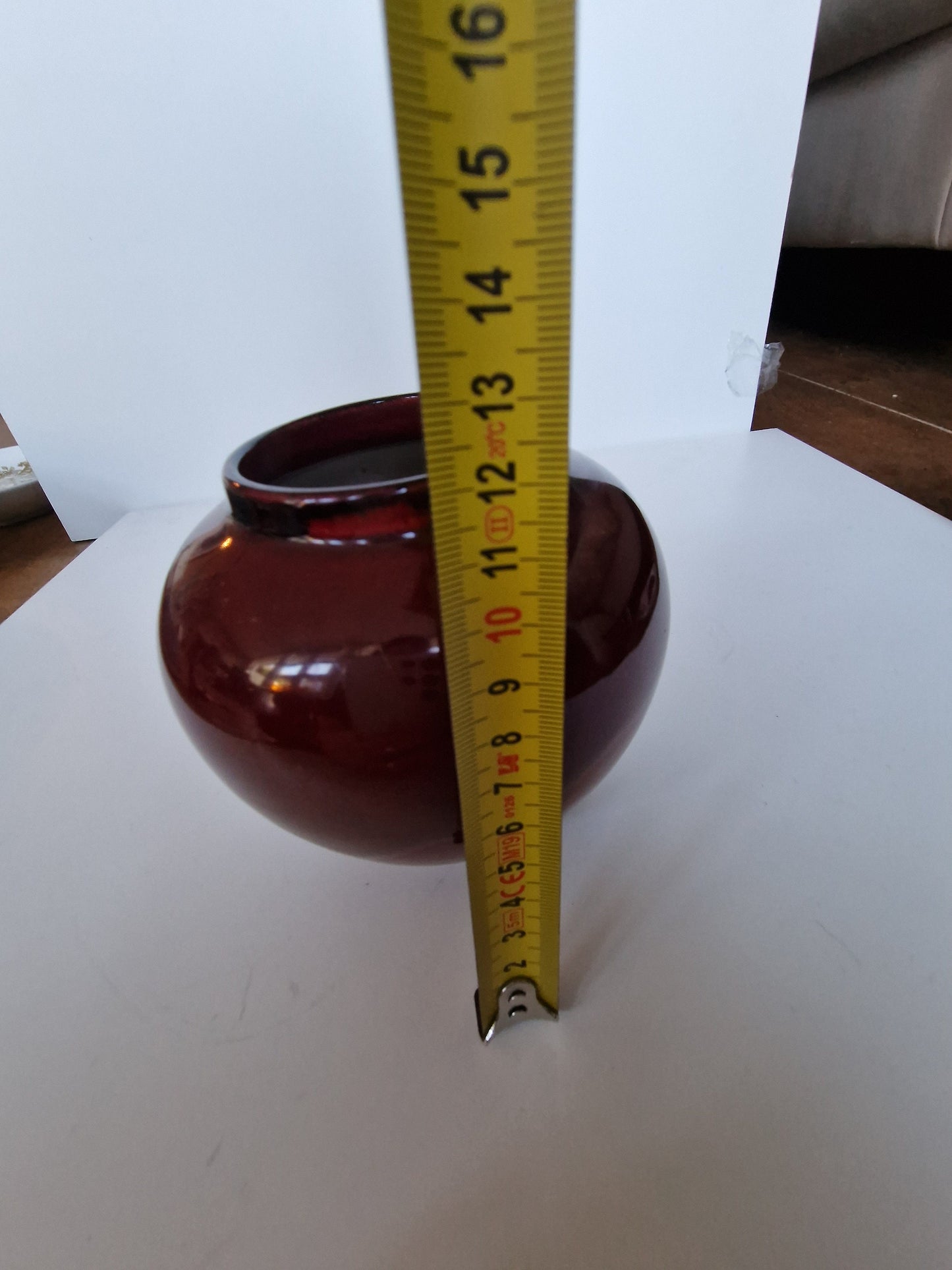 Art Deco Pottery Vase, St. Lukas Utrecht, Oxblood Red Luster Glaze