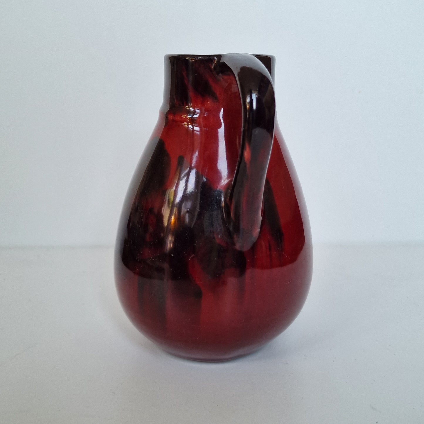 Art Nouveau Pottery Vase, St. Lukas Utrecht, Oxblood Luster Glaze