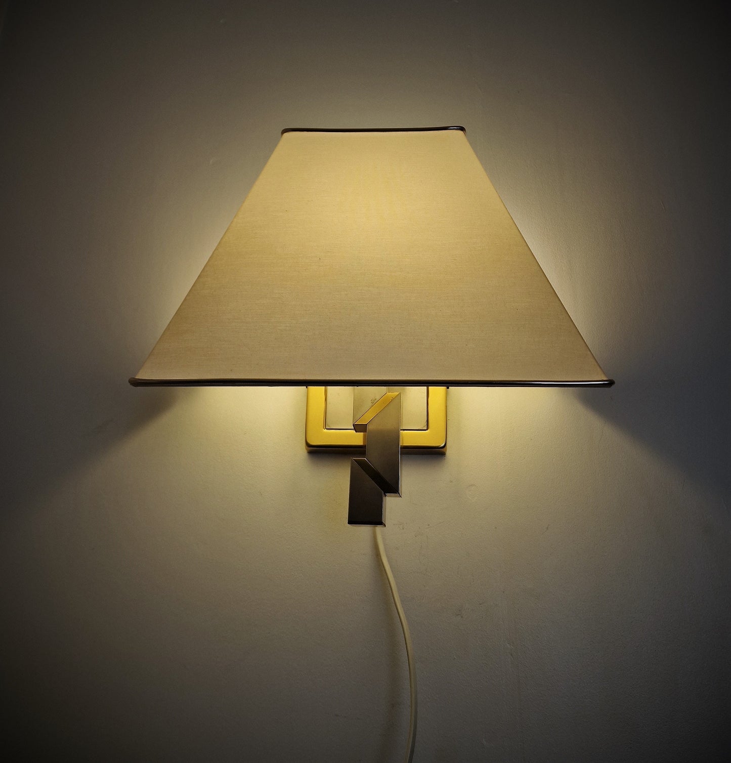 Willy Rizzo style sconce wall lamp, tafellamp, Hollywood regency walllamp Italian Design lamp
