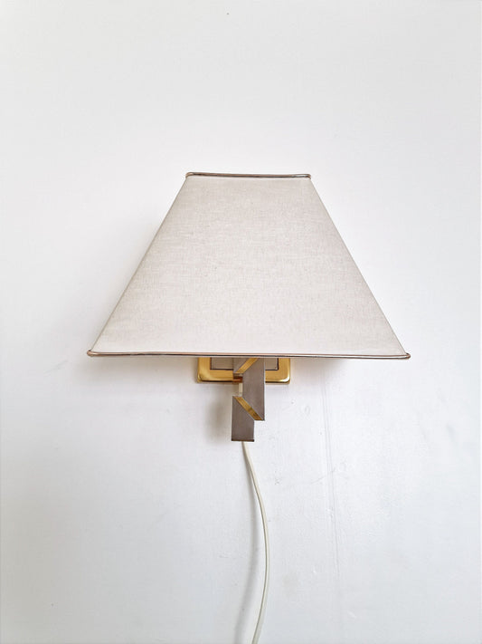 Willy Rizzo style sconce wall lamp, tafellamp, Hollywood regency walllamp Italian Design lamp