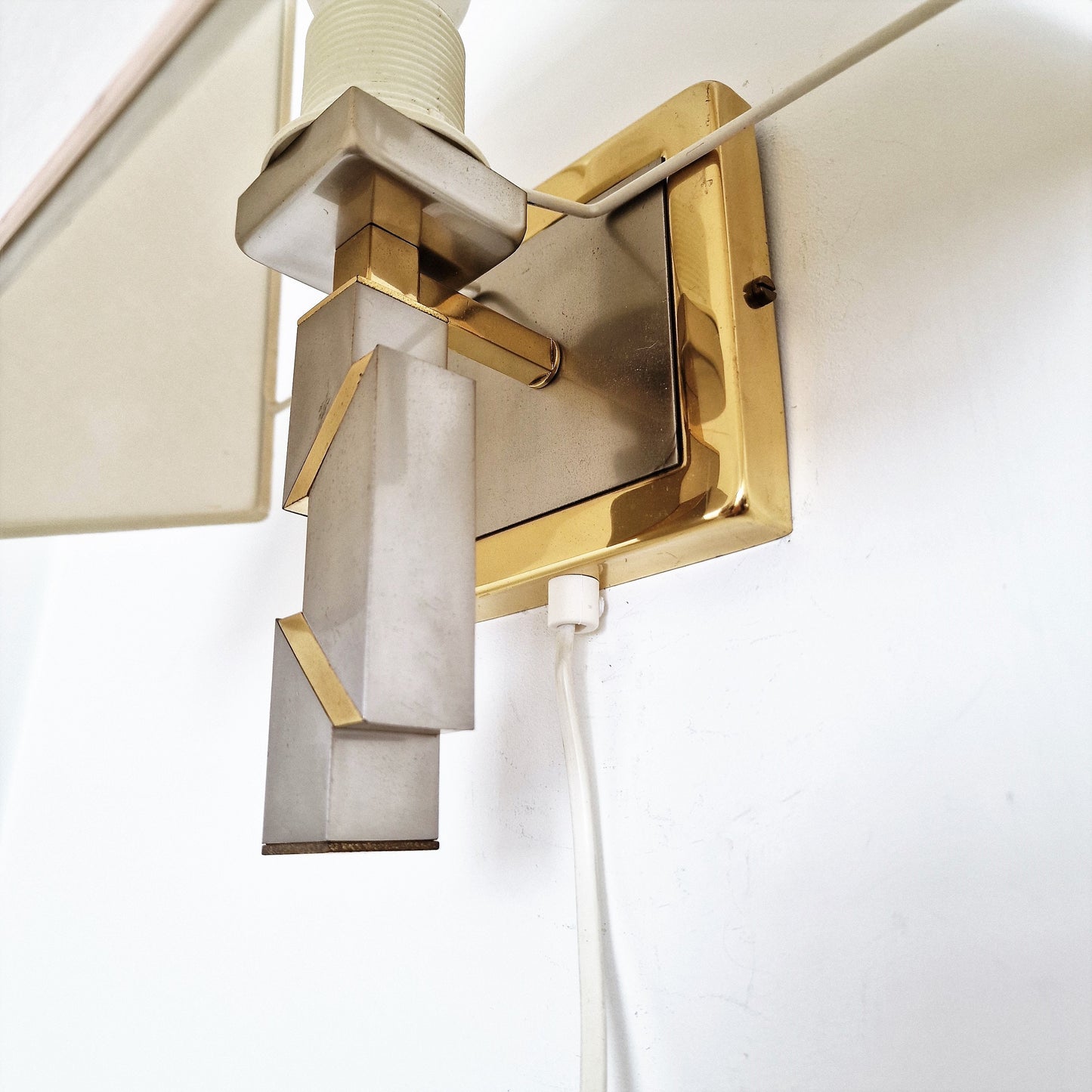 Willy Rizzo style sconce wall lamp, tafellamp, Hollywood regency walllamp Italian Design lamp