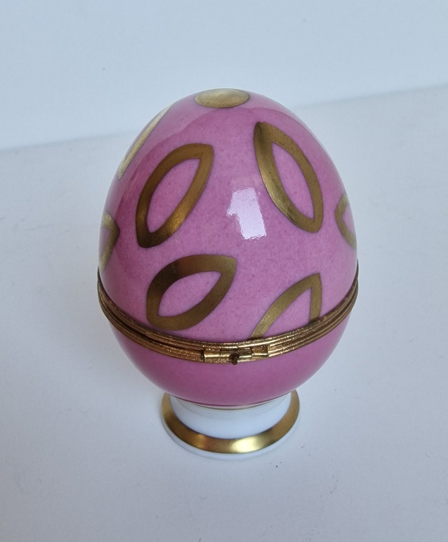 Limoges Raynaud Faberge Egg Box, 24k Gold, Saint Petersburg, Retired Exclusive