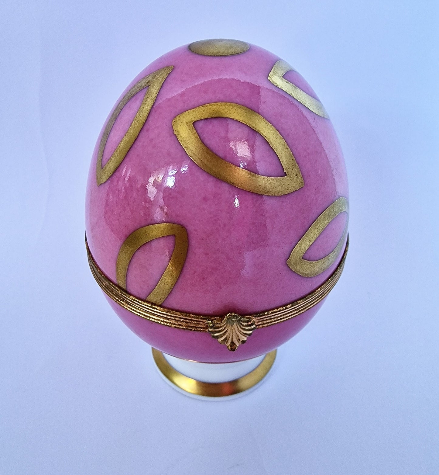 Limoges Raynaud Faberge Egg Box, 24k Gold, Saint Petersburg, Retired Exclusive