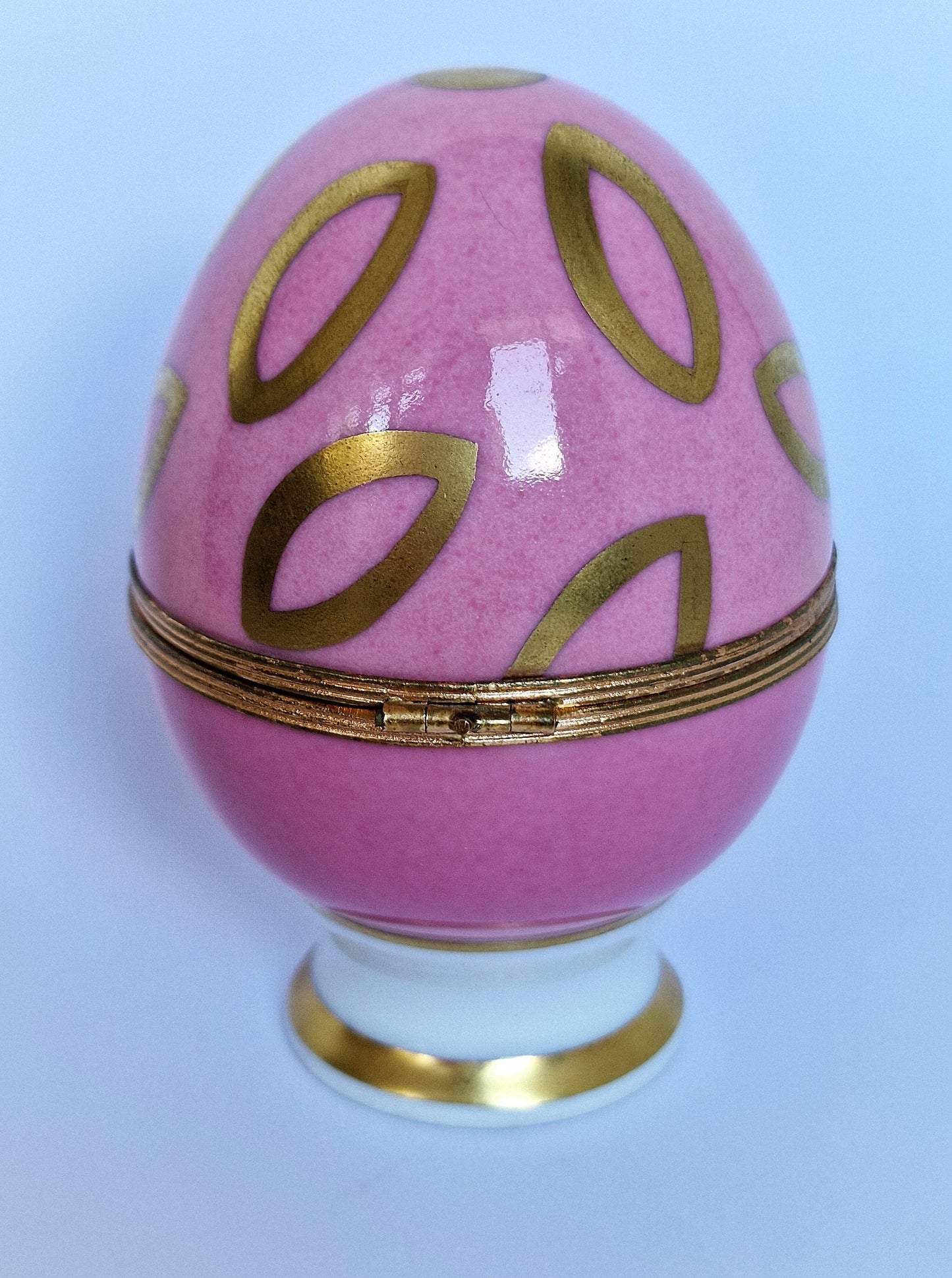 Limoges Raynaud Faberge Egg Box, 24k Gold, Saint Petersburg, Retired Exclusive