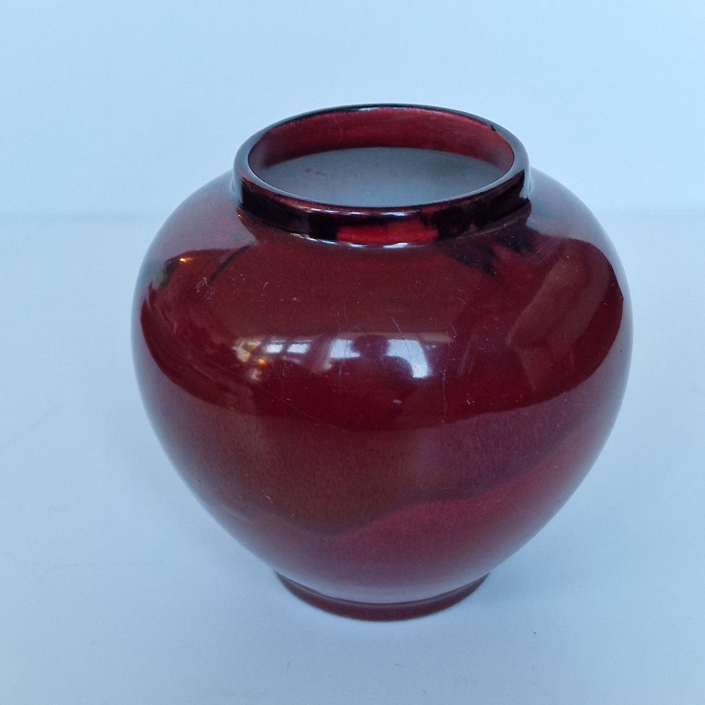 Art Deco Pottery Vase, St. Lukas Utrecht, Oxblood Red Luster Glaze