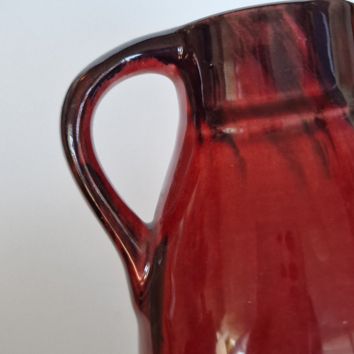 Art Nouveau Pottery Vase, St. Lukas Utrecht, Oxblood Luster Glaze
