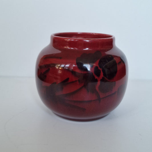 Art Nouveau Pottery Vase, St. Lukas Utrecht, Ox Blood Luster Glaze