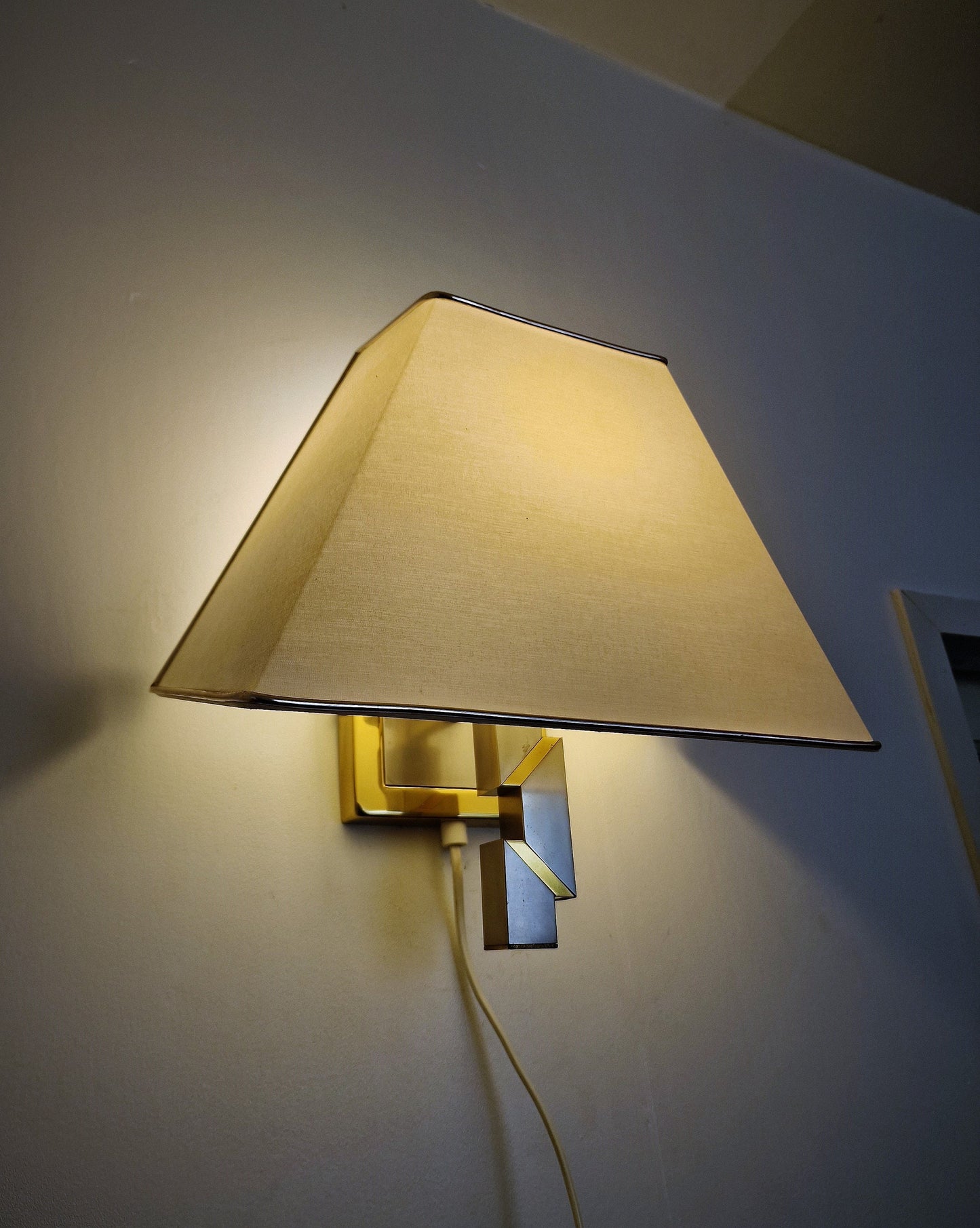 Willy Rizzo style sconce wall lamp, tafellamp, Hollywood regency walllamp Italian Design lamp