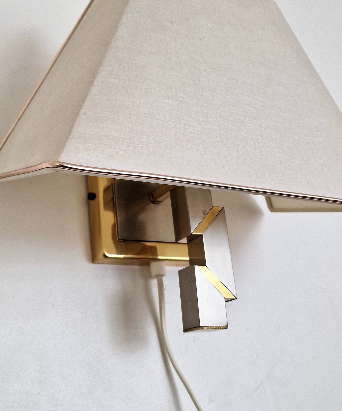 Willy Rizzo style sconce wall lamp, tafellamp, Hollywood regency walllamp Italian Design lamp