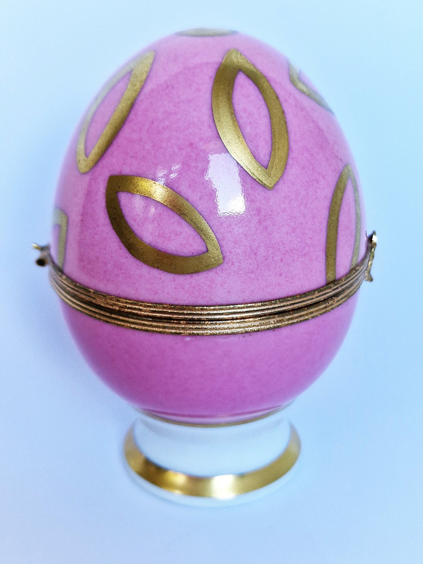 Limoges Raynaud Faberge Egg Box, 24k Gold, Saint Petersburg, Retired Exclusive