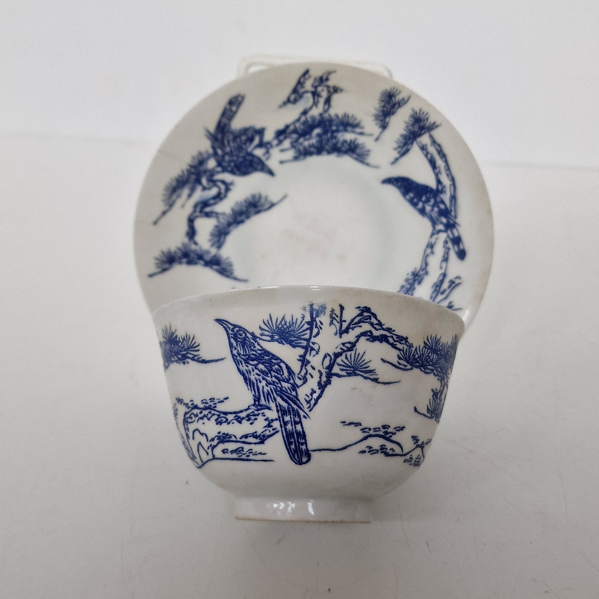 cup and  saucer chinese Xinzhou eggshell porcelain republic period