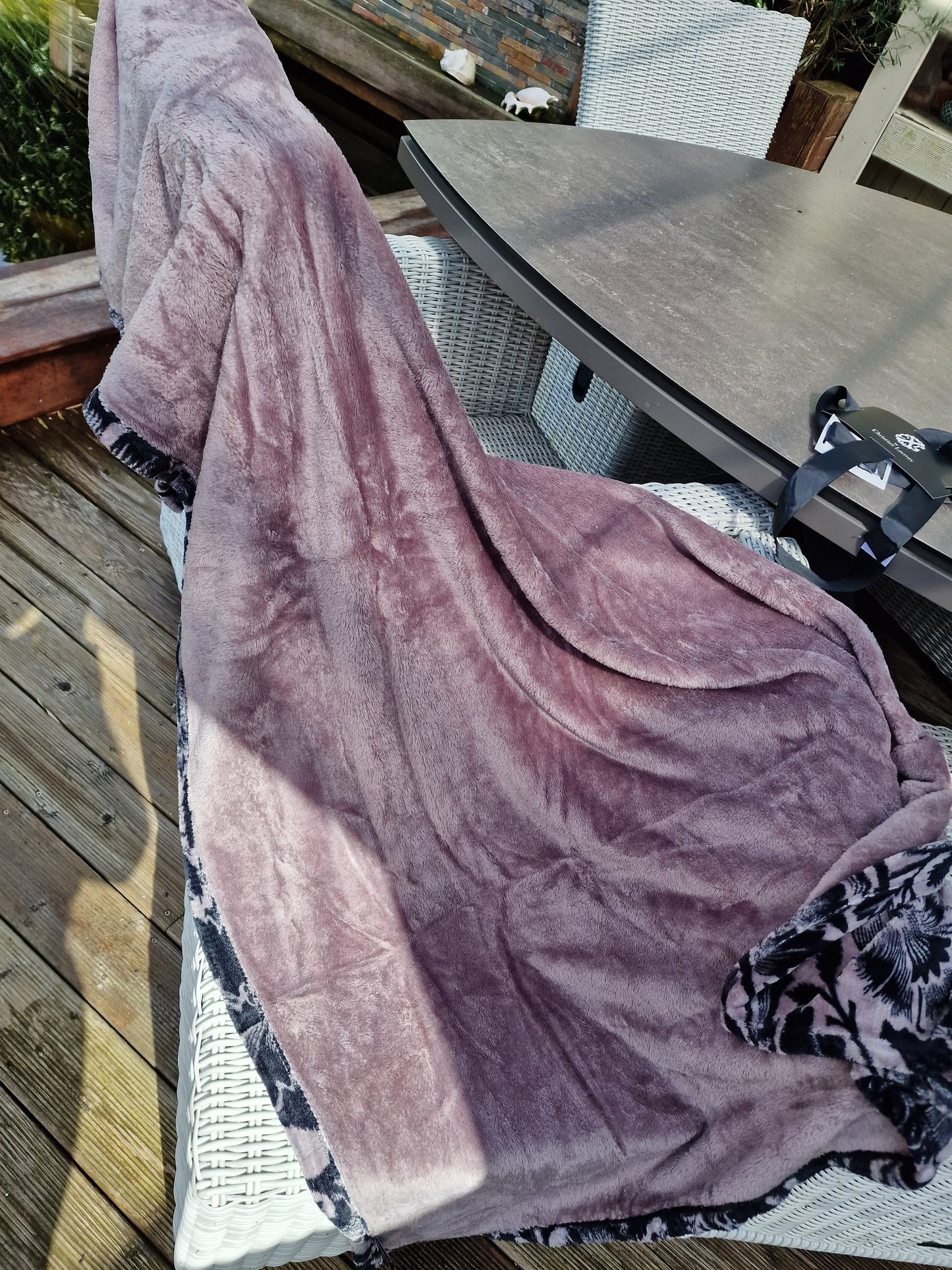 Christian Lacroix Garden Plaid, France Veranda Throw Blanket, 130x160cm