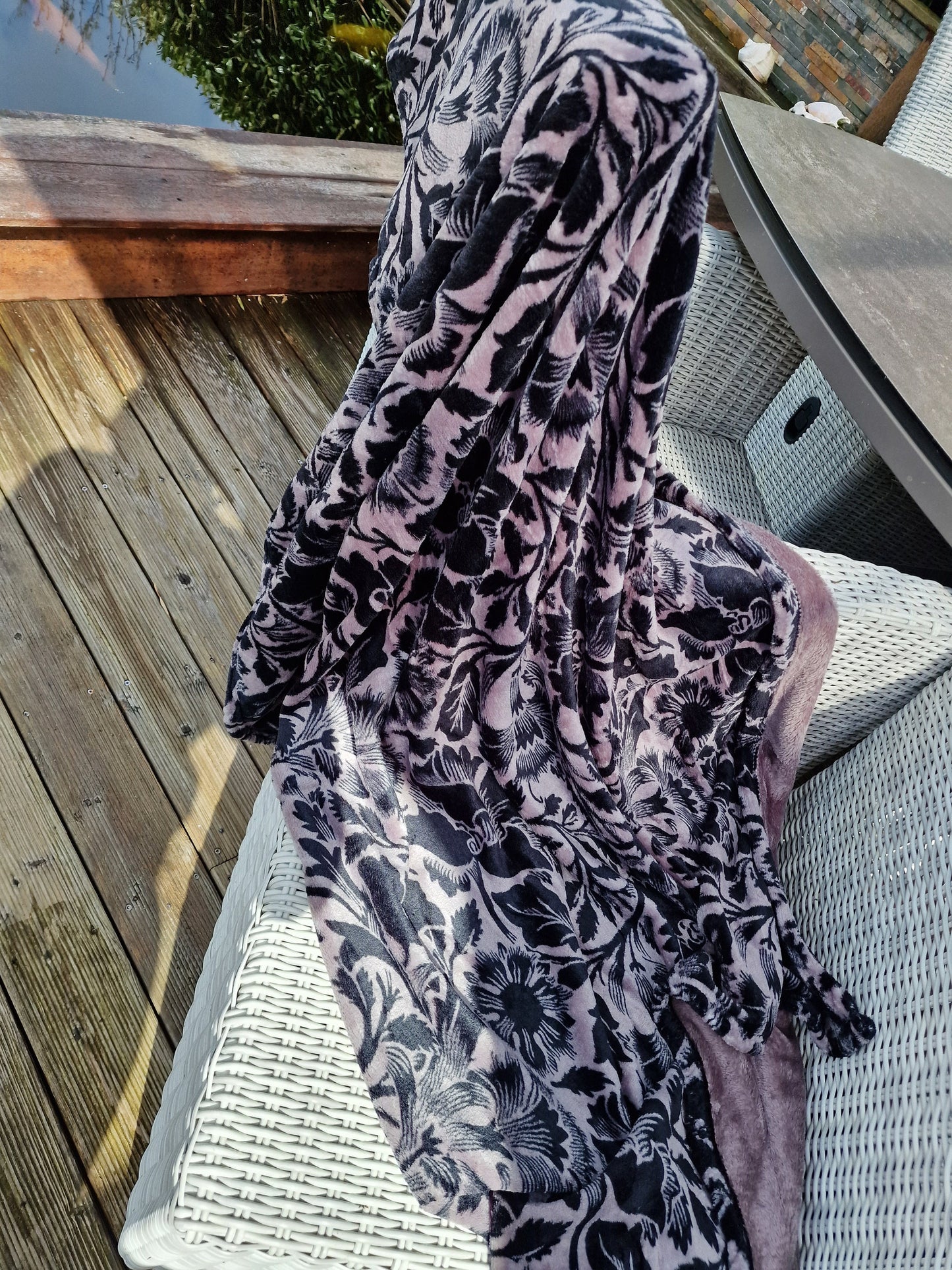 Christian Lacroix Garden Plaid, France Veranda Throw Blanket, 130x160cm