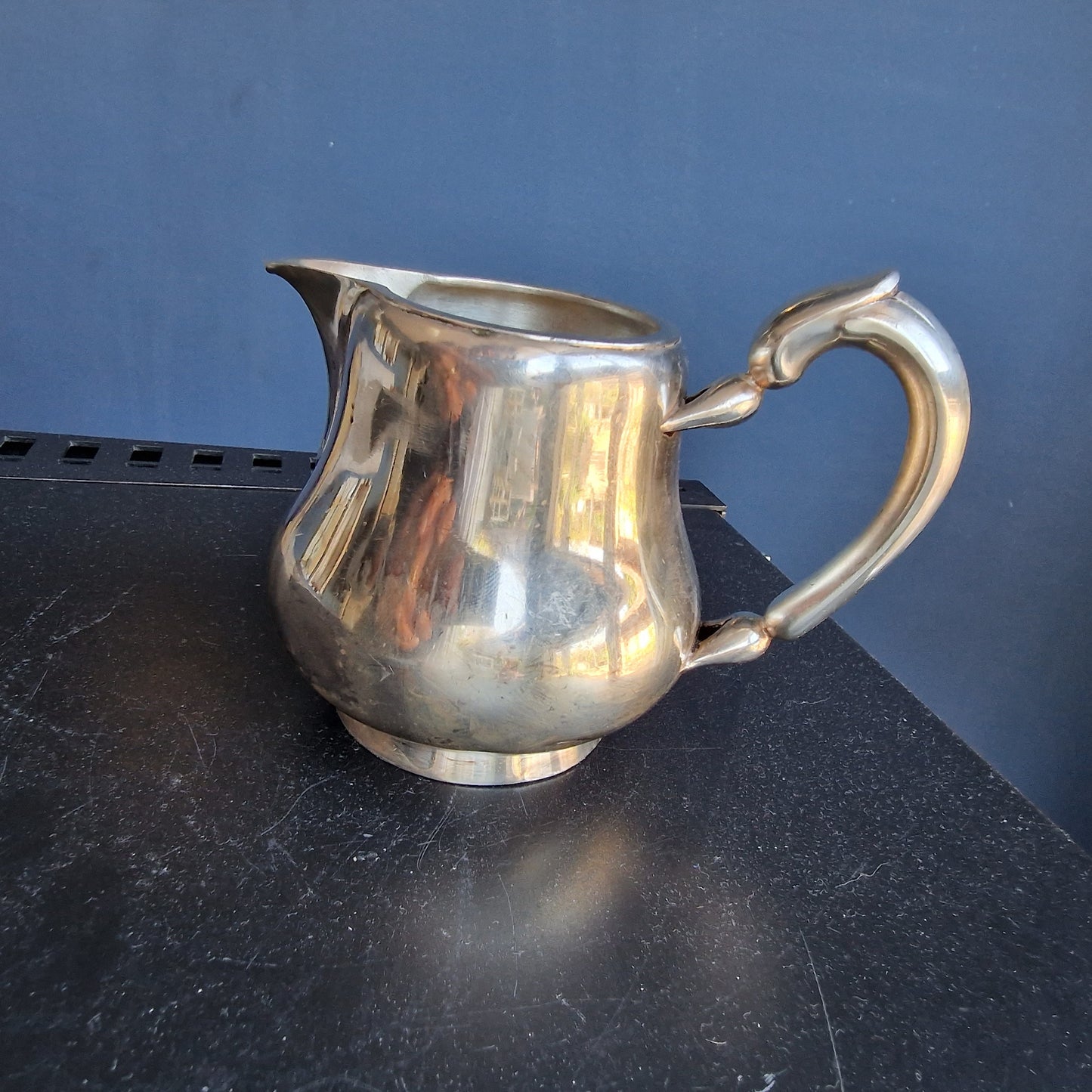 Vintage Christofle Silver Plate Milk Creamer, Paris, France