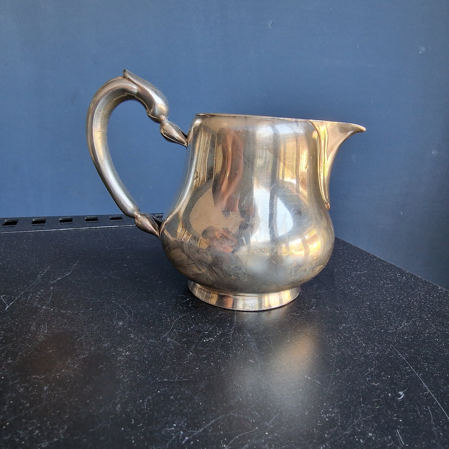 Vintage Christofle Silver Plate Milk Creamer, Paris, France