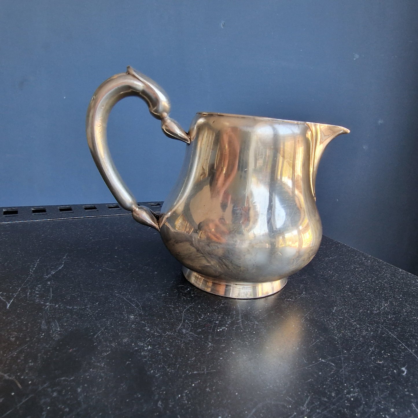 Vintage Christofle Silver Plate Milk Creamer, Paris, France