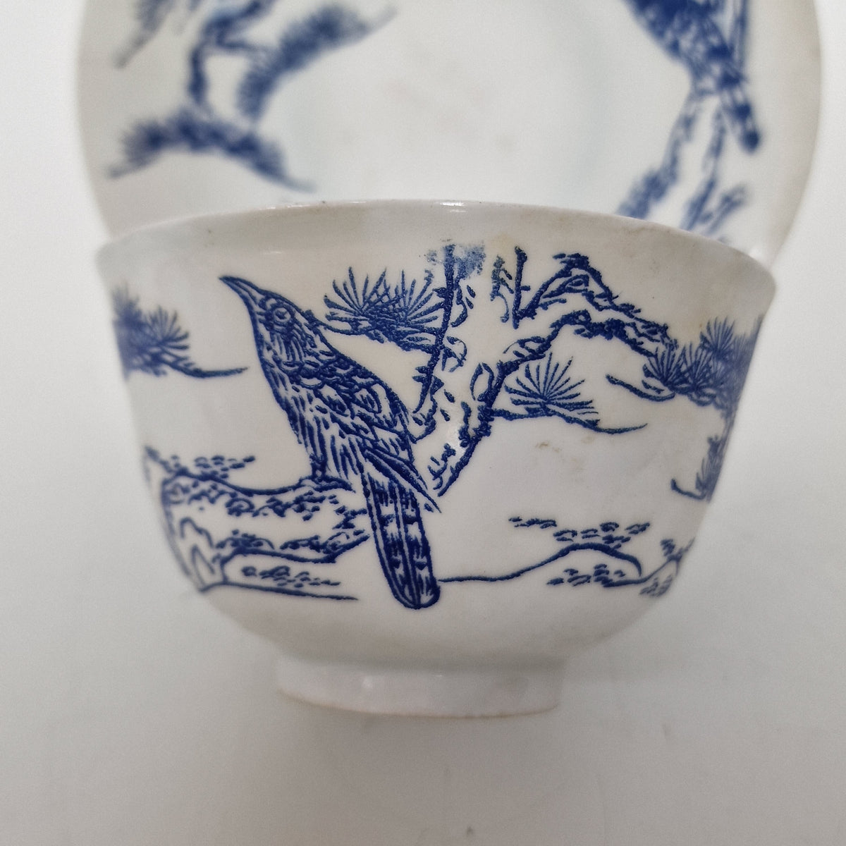 cup and  saucer chinese Xinzhou eggshell porcelain republic period