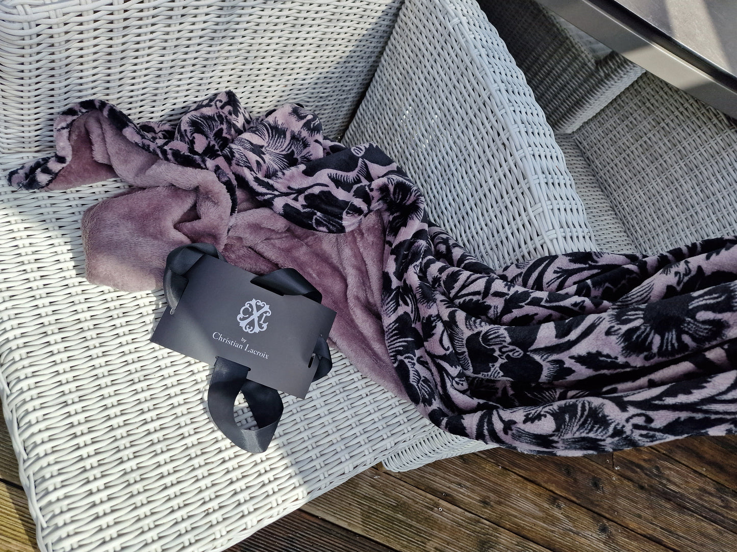 Christian Lacroix Garden Plaid, France Veranda Throw Blanket, 130x160cm
