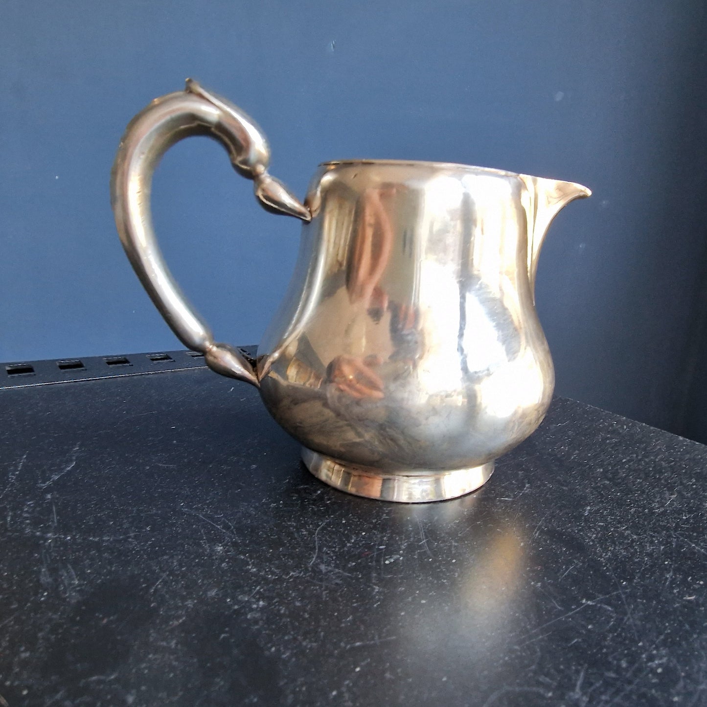 Vintage Christofle Silver Plate Milk Creamer, Paris, France