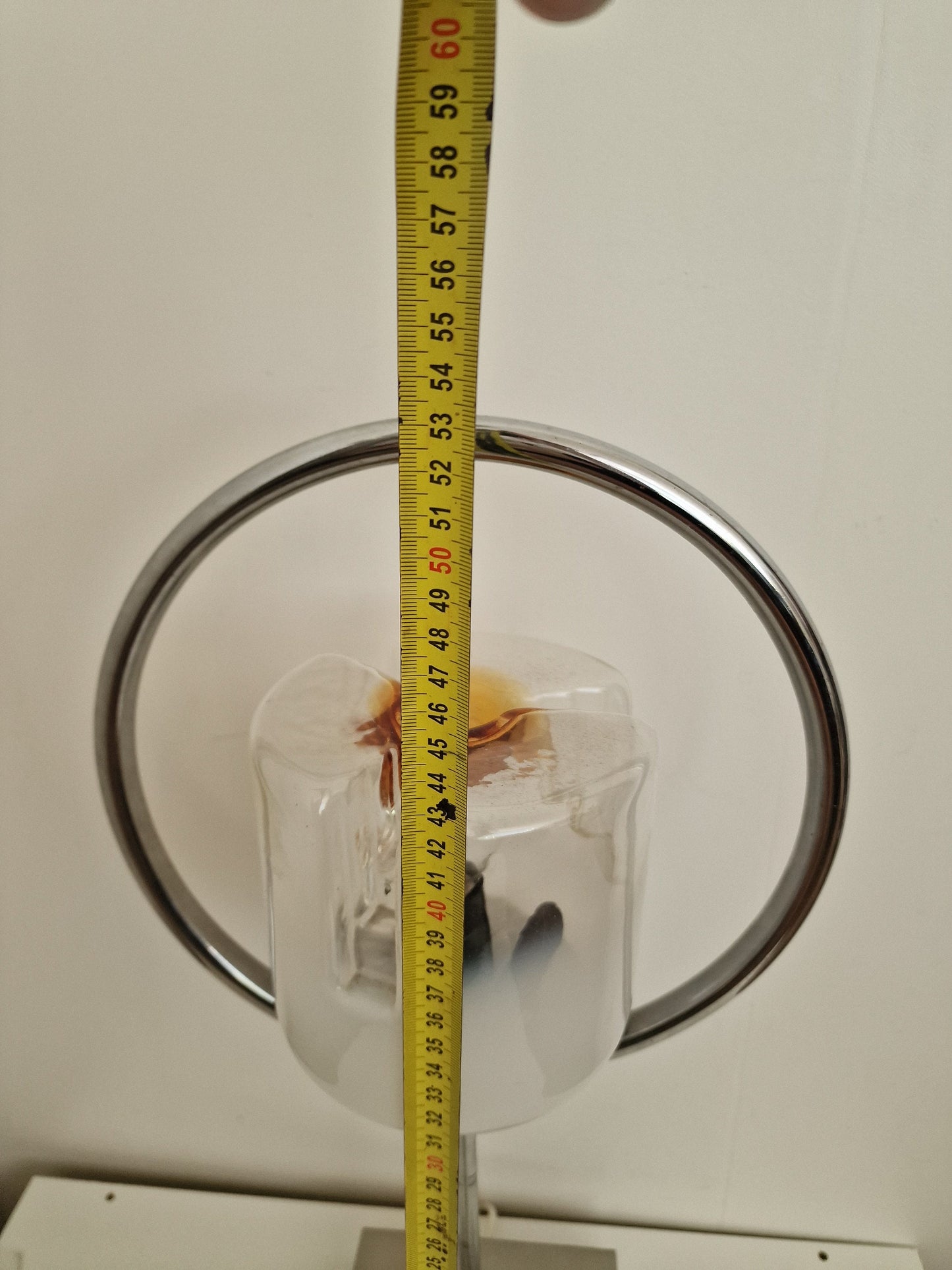Mazzega Toni Zuccheri Murano Glass Table Lamp, Italian Mid-Century Design
