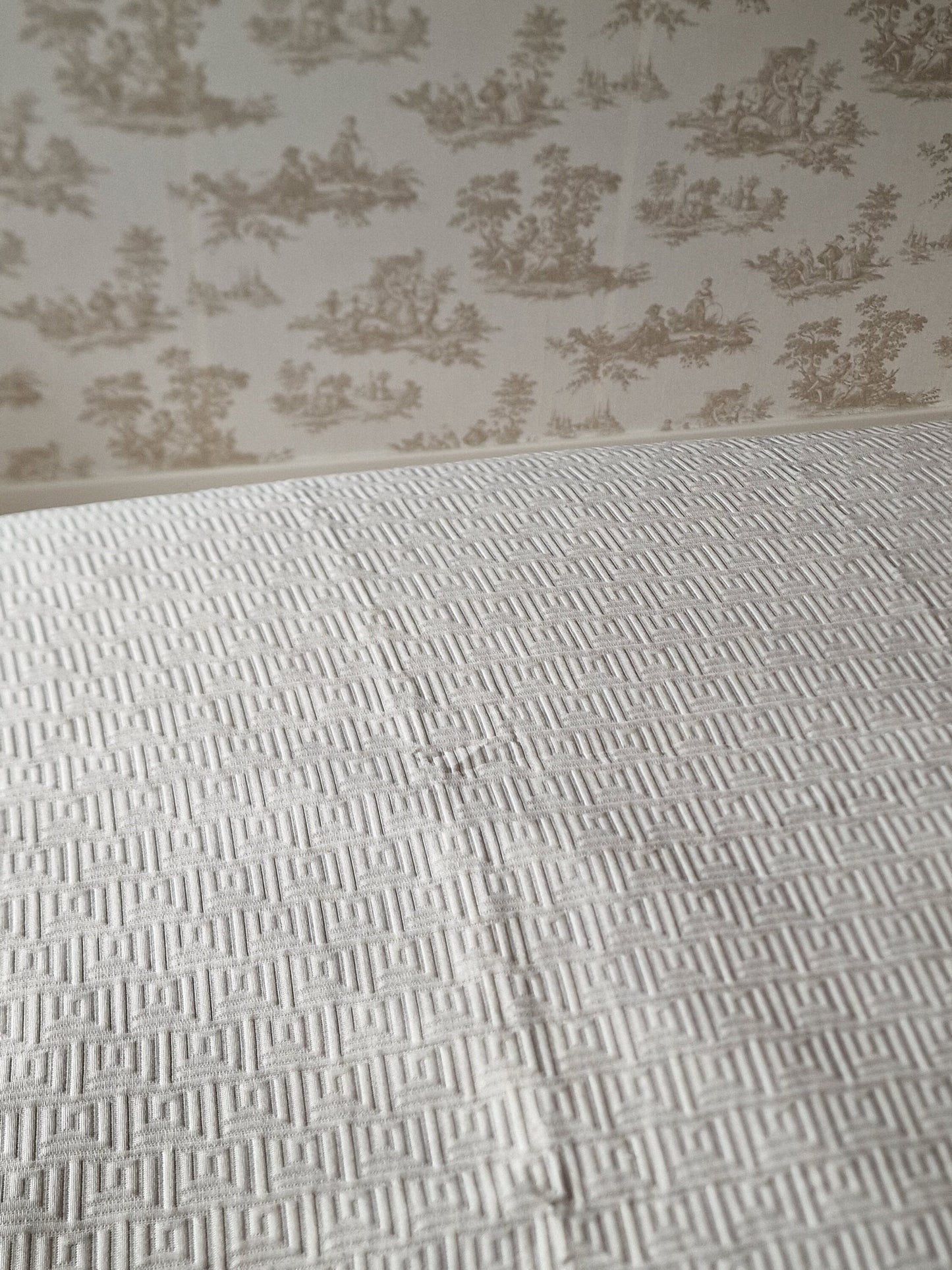 Guy Laroche Bedspread, King Size, Natural Sand Color, Cotton Blend, New in Plastic