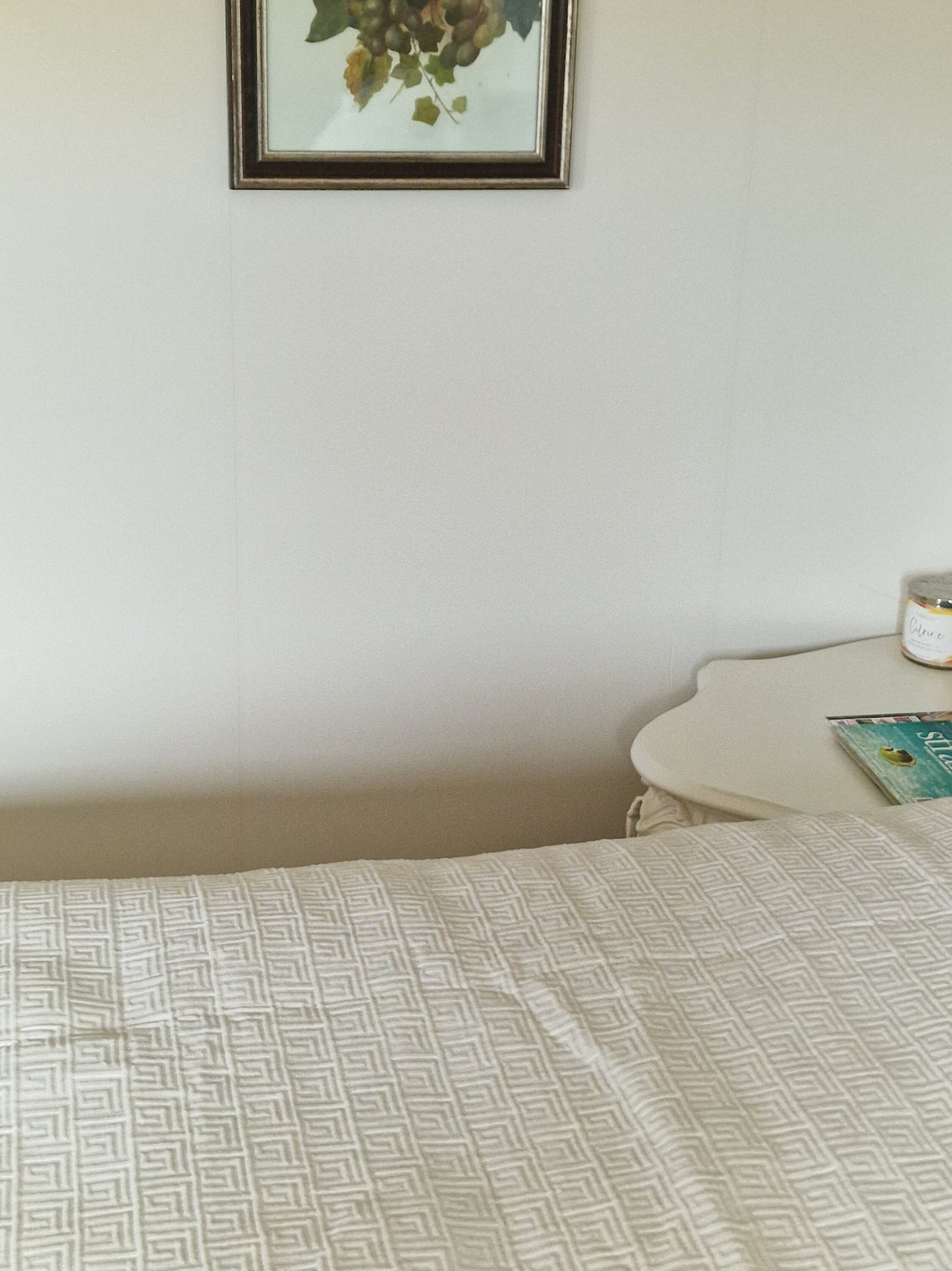 Guy Laroche Bedspread, King Size, Natural Sand Color, Cotton Blend, New in Plastic