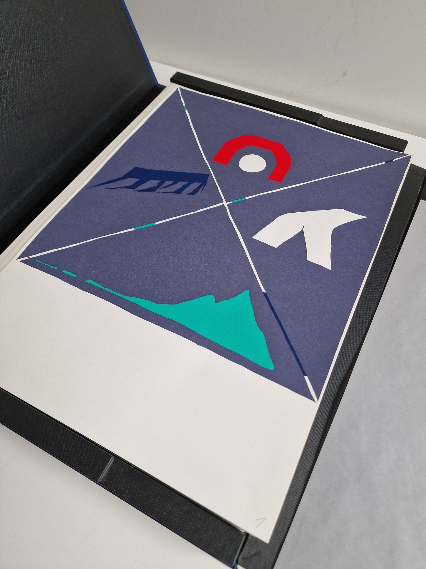Hans Landsaat Geometric Screenprints, Dutch Modern Art, Signed Limited Edition