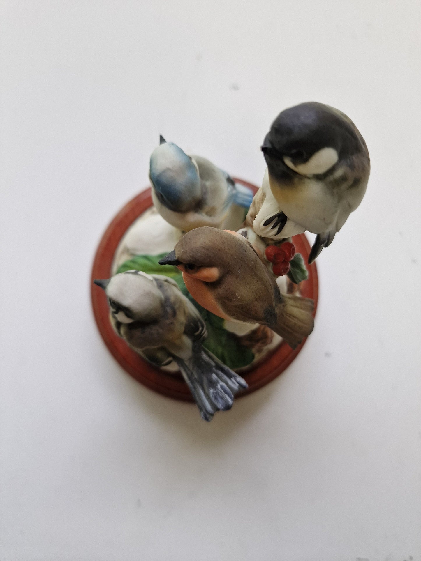 Riccardo Pennati Biscuit Porcelain Bird Music Box, Snow Waltz