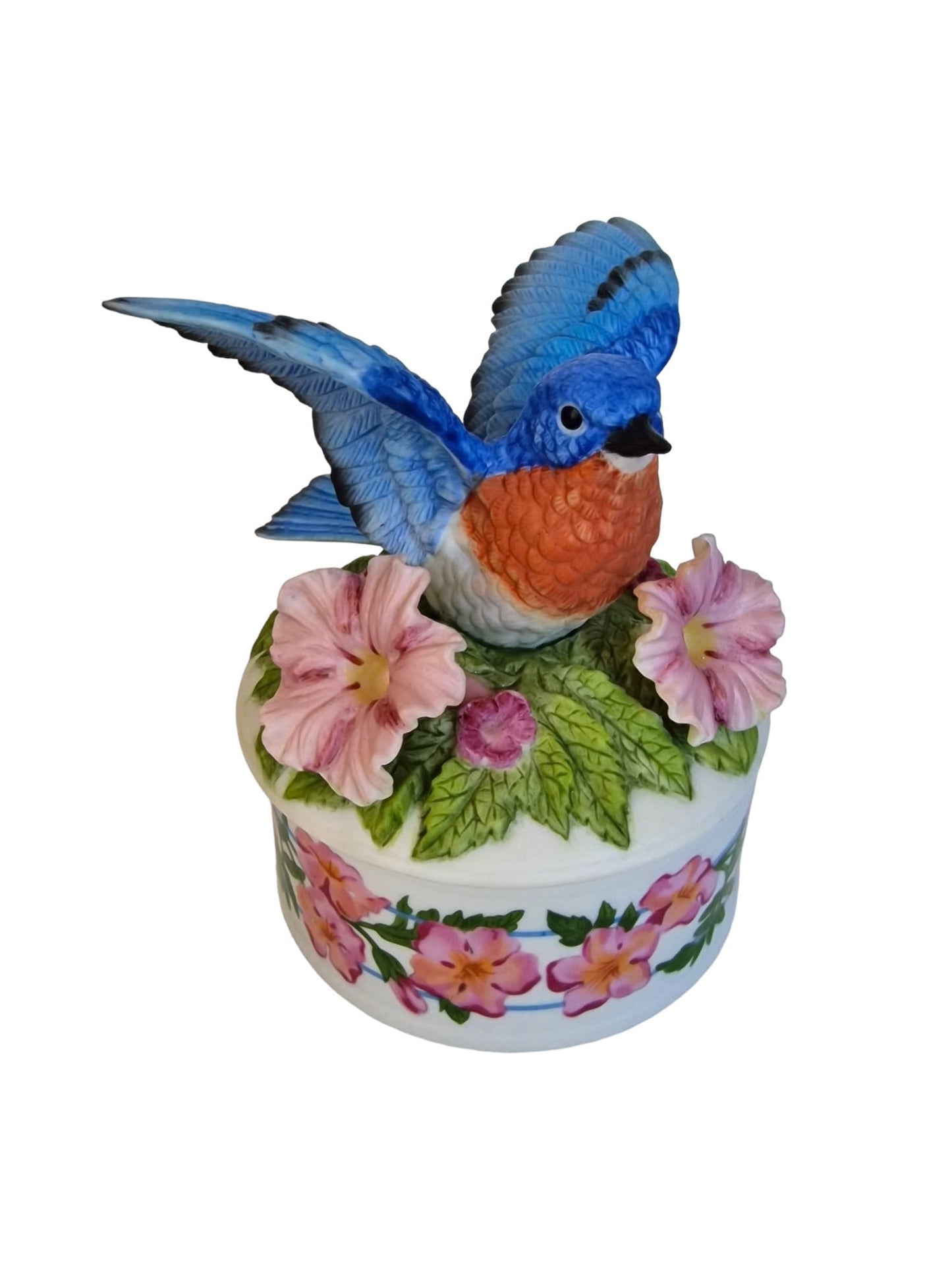 Blue Bird Porcelain Music Box, Fur Elise, Lynette Schmidt, Ardleigh Eliott
