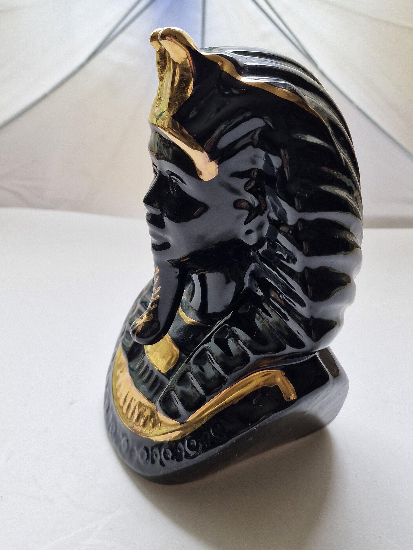 Farao head tretchikoff style eighties retro vintage regency richmond boho '80's luxury, 20 cm