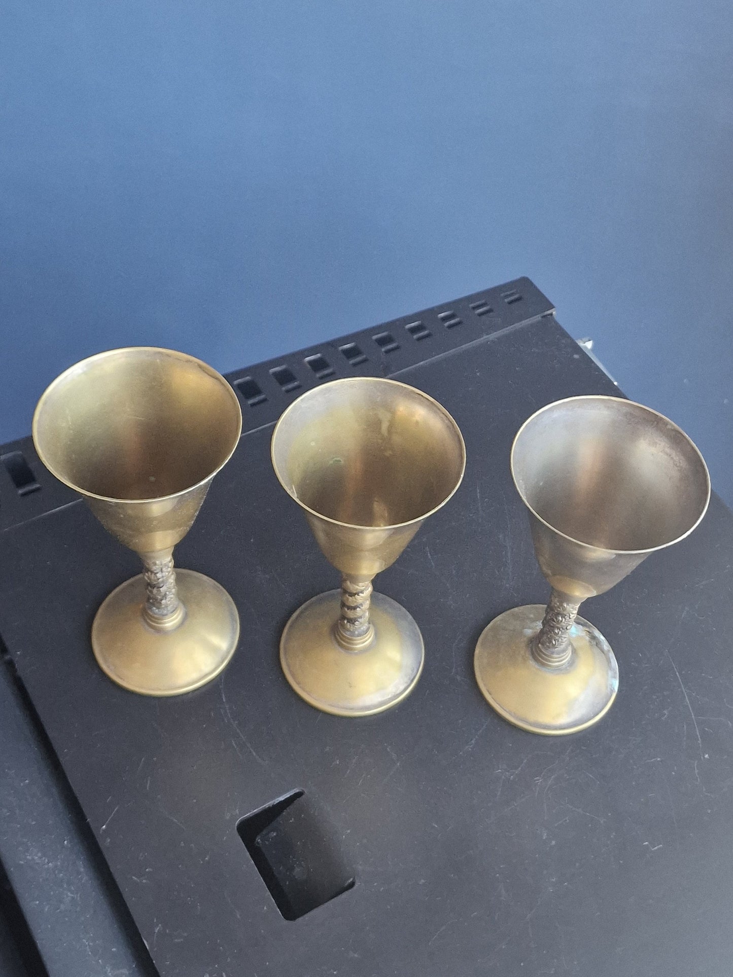 Vintage Spanish Church Chalices, Valero, Set of 3